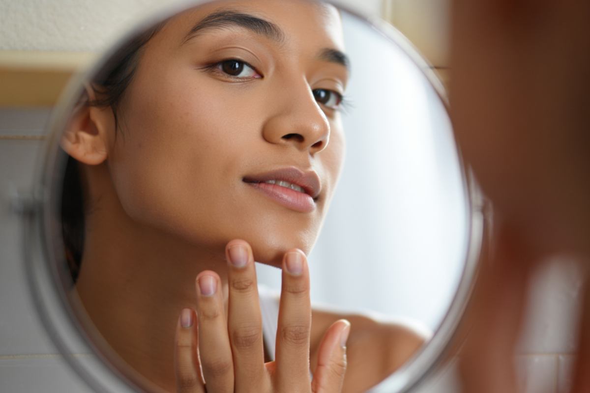 Donna allo specchio